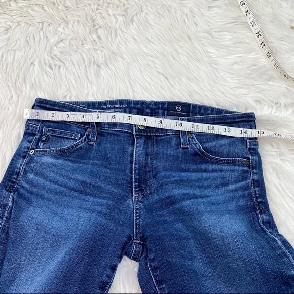AG The Stilt Roll-Up Cigarette Jeans Blue Size 27 - Picture 5 of 11